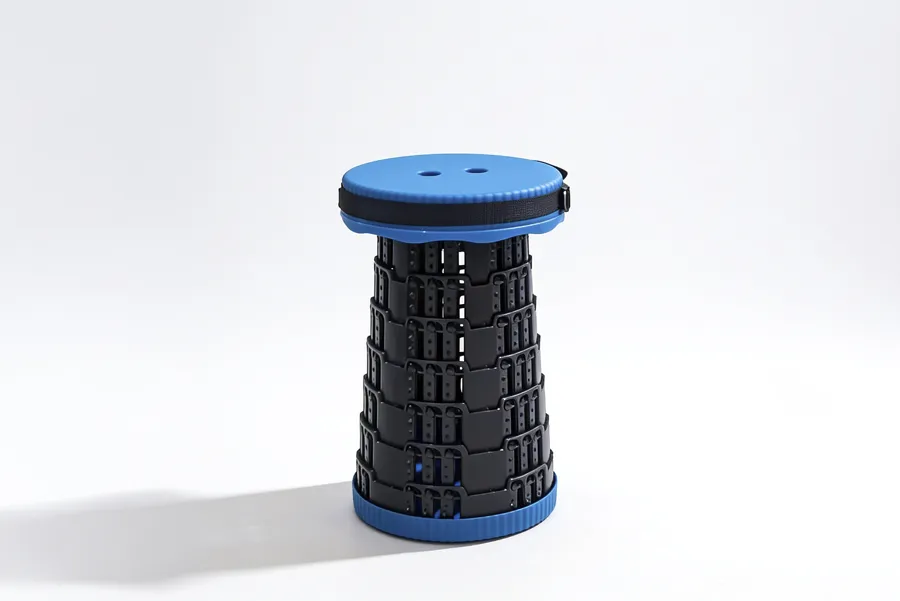 Fold-away portable stool product shot