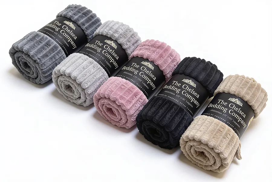 Bedding throws product shot