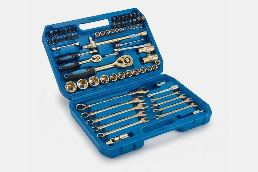 Socket and wrench set product shot
