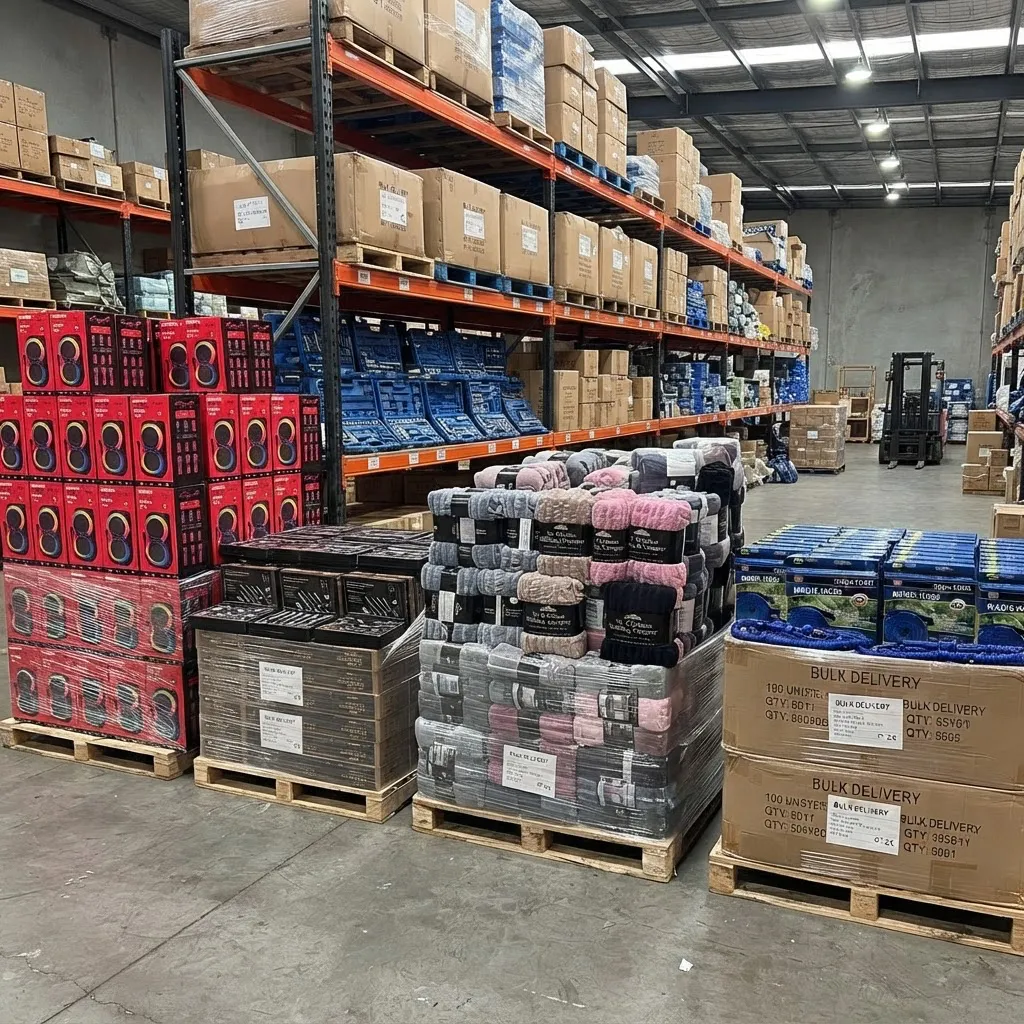 CBC Wholesale trade warehouse stocked with a wide range of goods